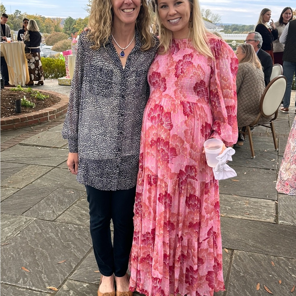 Oliphant Pink Floral Maxi Dress